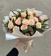 Букет Кремовые розы Латте в Надзорном